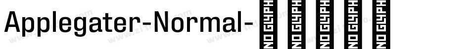 Applegater-Normal字体转换