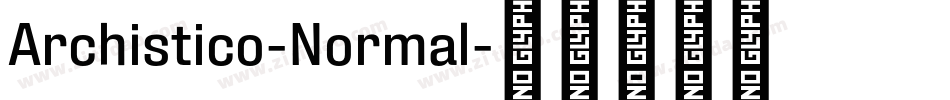 Archistico-Normal字体转换