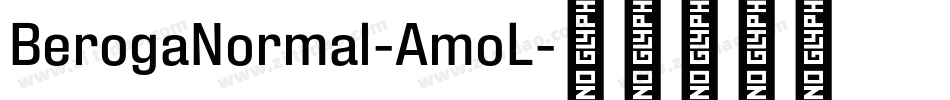 BerogaNormal-AmoL字体转换
