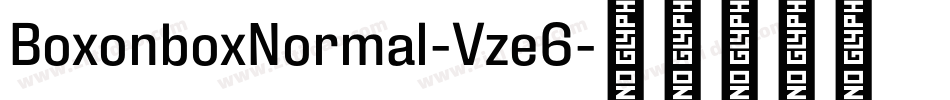 BoxonboxNormal-Vze6字体转换