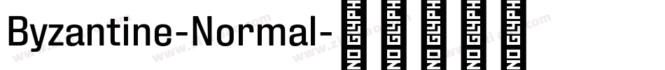 Byzantine-Normal字体转换