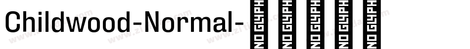 Childwood-Normal字体转换