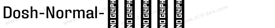 Dosh-Normal字体转换