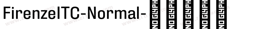 FirenzeITC-Normal字体转换
