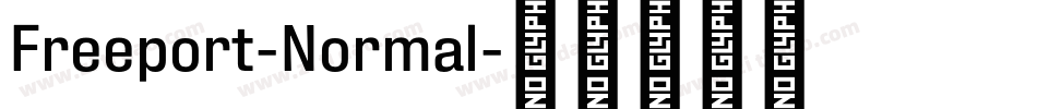 Freeport-Normal字体转换