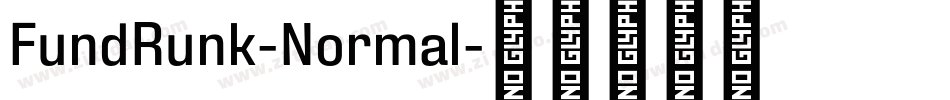 FundRunk-Normal字体转换
