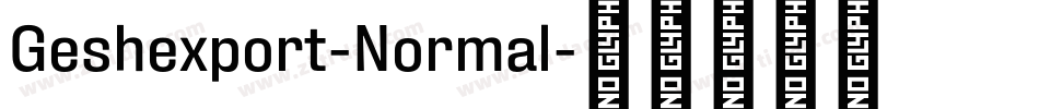 Geshexport-Normal字体转换