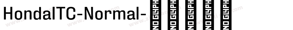 HondaITC-Normal字体转换