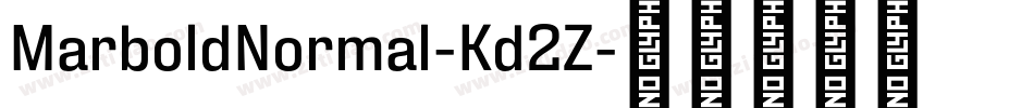 MarboldNormal-Kd2Z字体转换
