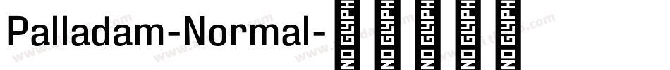 Palladam-Normal字体转换
