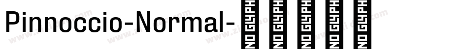 Pinnoccio-Normal字体转换