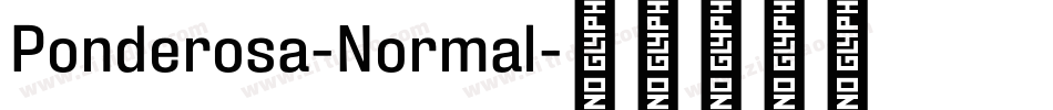 Ponderosa-Normal字体转换