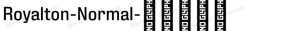 Royalton-Normal字体转换