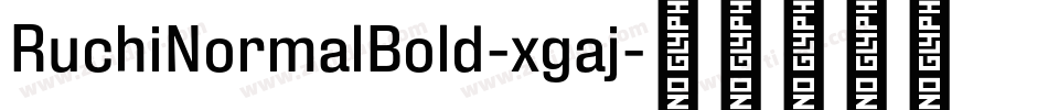 RuchiNormalBold-xgaj字体转换