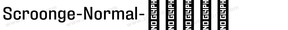 Scroonge-Normal字体转换