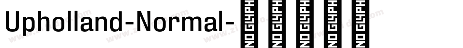 Upholland-Normal字体转换