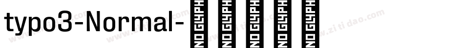 typo3-Normal字体转换