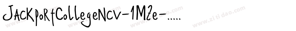 JackportCollegeNcv-1MZe字体转换