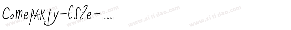 Comeparty-E5Ze字体转换