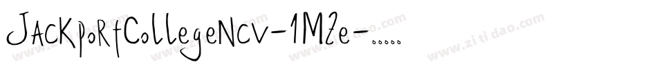 JackportCollegeNcv-1MZe字体转换