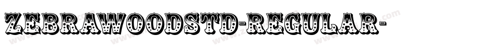 ZebrawoodStd-Regular字体转换