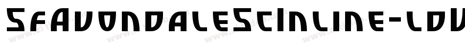 SfAvondaleScInline-ldW5字体转换