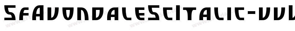 SfAvondaleScItalic-vvVy字体转换