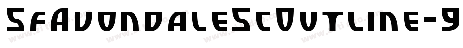 SfAvondaleScOutline-9o8Z字体转换
