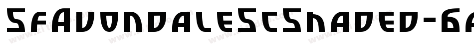 SfAvondaleScShaded-6a1o字体转换
