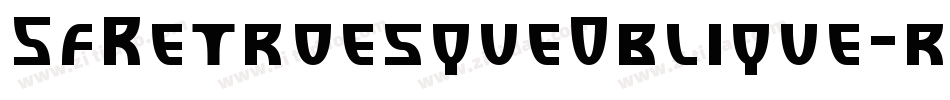 SfRetroesqueOblique-rrDL字体转换