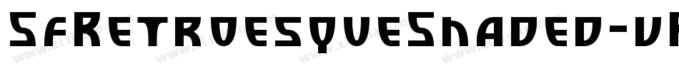 SfRetroesqueShaded-vRX4字体转换
