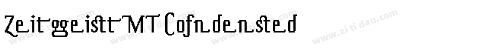 ZeitgeistMT-Condensed字体转换
