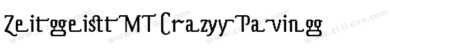 ZeitgeistMT-CrazyPaving字体转换