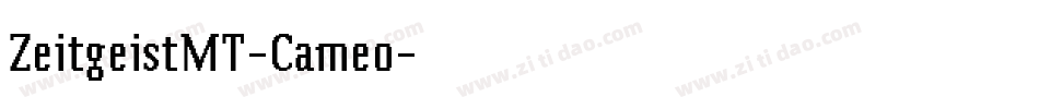ZeitgeistMT-Cameo字体转换