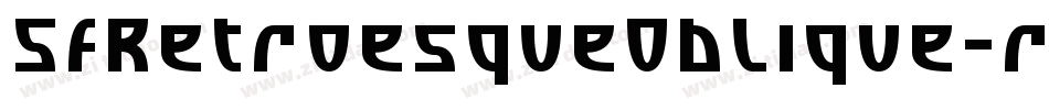 SfRetroesqueOblique-rrDL字体转换