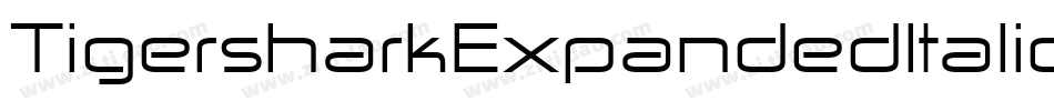 TigersharkExpandedItalic-w7Z2字体转换