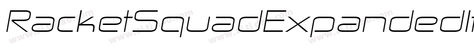 RacketSquadExpandedItalic-B4w3字体转换