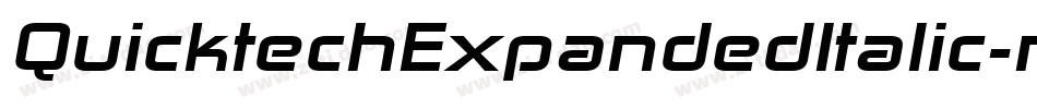 QuicktechExpandedItalic-nPY4字体转换