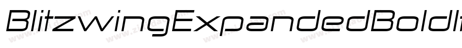 BlitzwingExpandedBoldItalic-B9q5字体转换