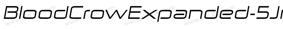 BloodCrowExpanded-5JmV字体转换