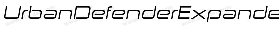 UrbanDefenderExpandedItalic-qPK5字体转换