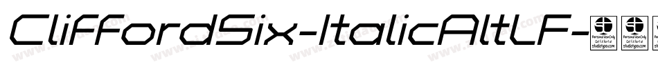 CliffordSix-ItalicAltLF字体转换