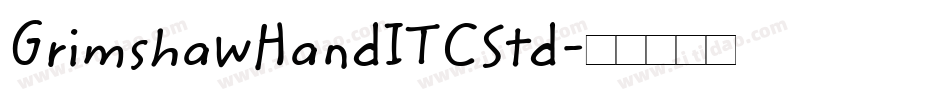 GrimshawHandITCStd字体转换