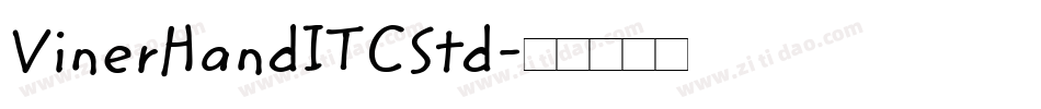 VinerHandITCStd字体转换