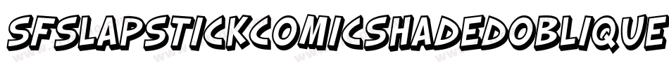 SfSlapstickComicShadedOblique-WDGV字体转换