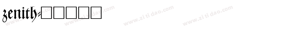 zenith字体转换