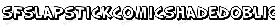 SfSlapstickComicShadedOblique-WDGV字体转换
