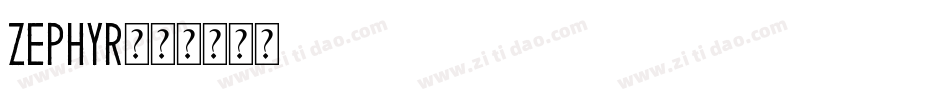 Zephyr字体转换