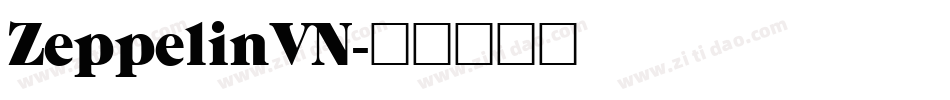 ZeppelinVN字体转换