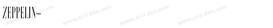 ZEPPELIN字体转换